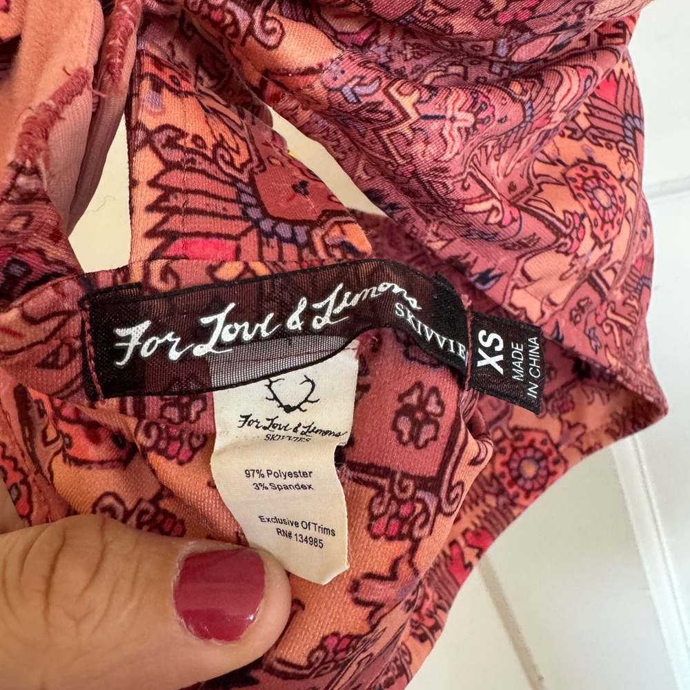 SKIVVIES by For‎ Love & Lemons Geneva Bra Top in the Sienna Size XS - Picture 7 of 8